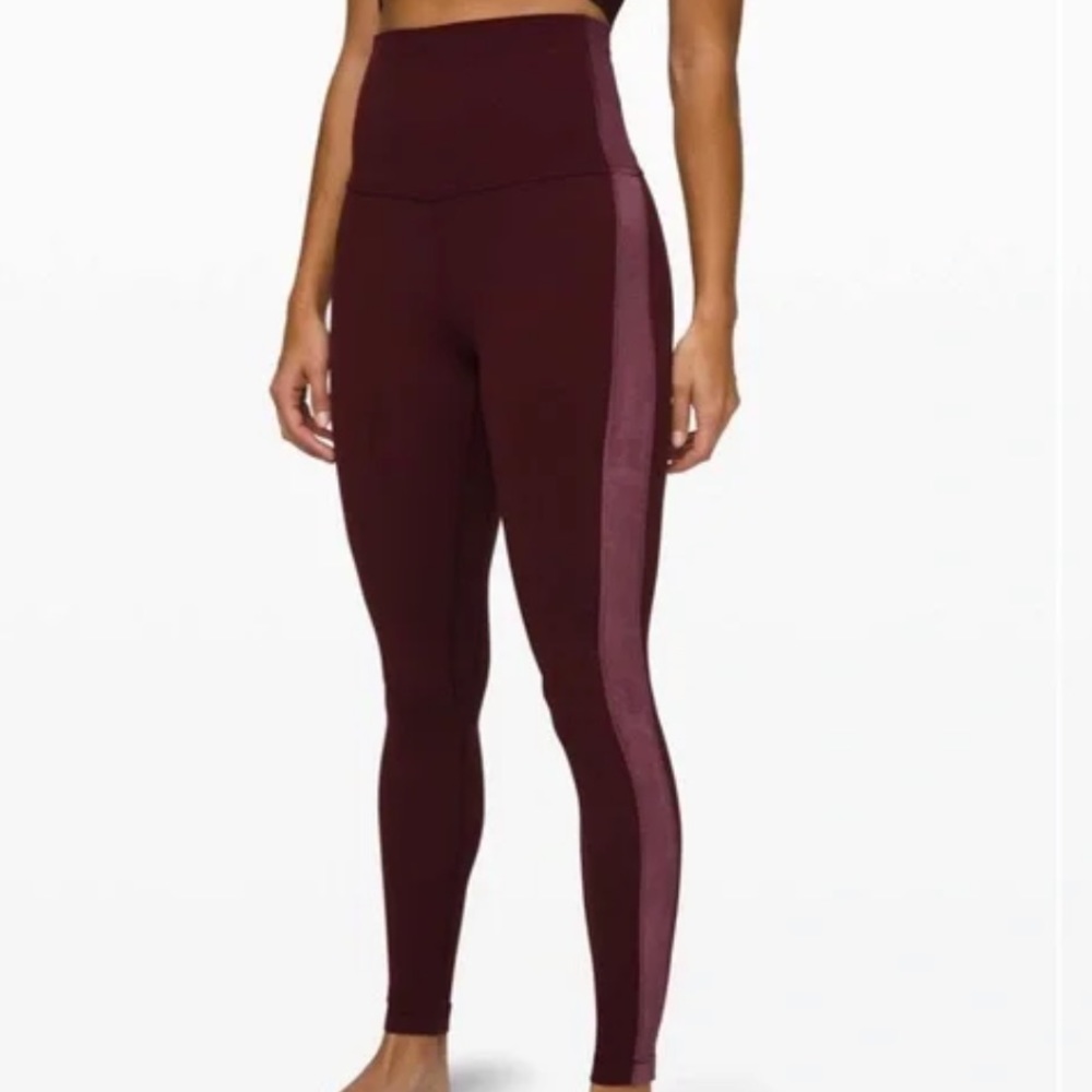 Lululemon align leggings in velvet garnet size 4